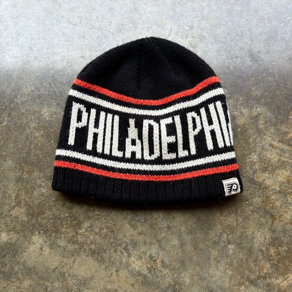 Cool Vintage 90s‎ NHL Philadelphia Flyers Knit Beanie